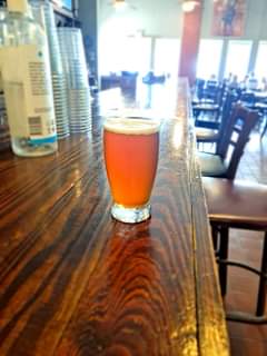 Here’s our newest beer on tap. “Hop Farmers Daughter”, is malty and hopy, with 7