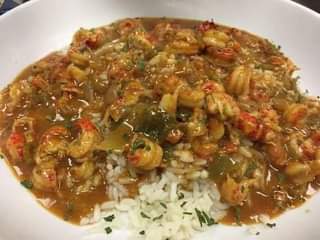 Crawfish etouffee, all day.